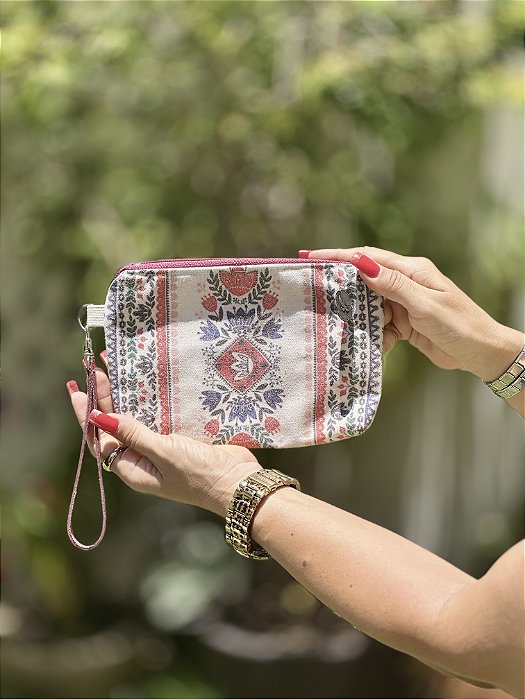 Necessaire Estampada Artesanal | 14cm x 20cm