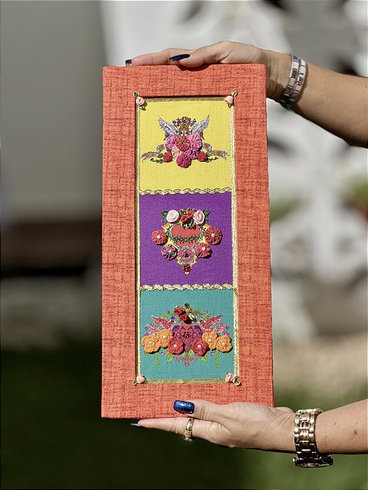 Quadro Decorativo 3 estampas | Vertical