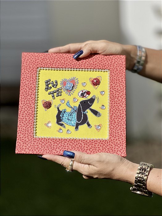 Mini Quadro Cachorro | 20cm x 20cm