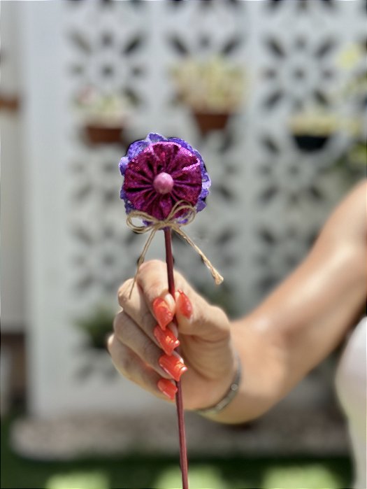 Flor Encanto de Fuxico – Unidade Artesanal
