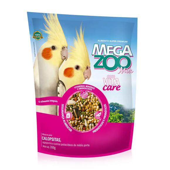 Ração para Calopsita Mix Megazoo 350 g