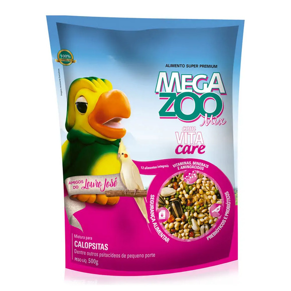 Ração para Calopsitas Mix Amigos do Louro José Megazoo 500 g