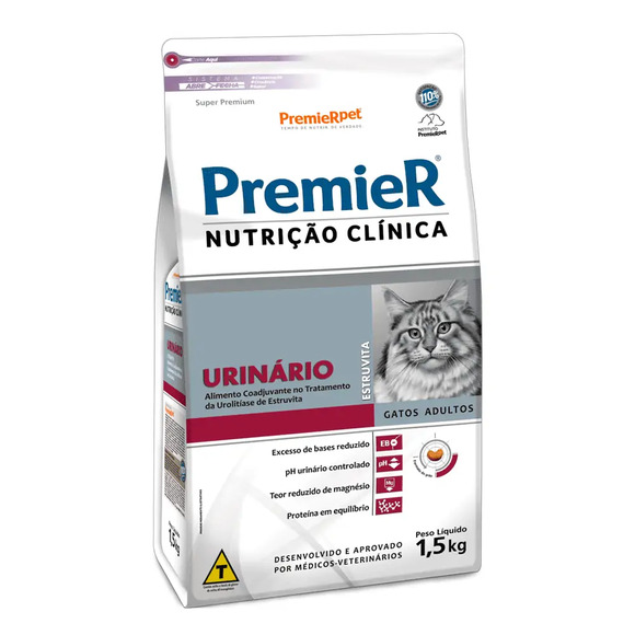 Prem Nut Clin Gatos Urinario 1,5 Kg