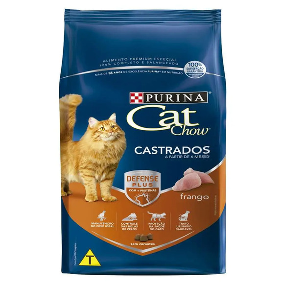 Ração Cat Chow Castrados Frango 1 kg
