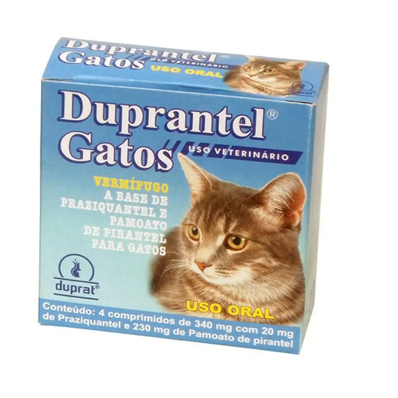 Vermifugo Duprantel Gatos 4 comprimidos