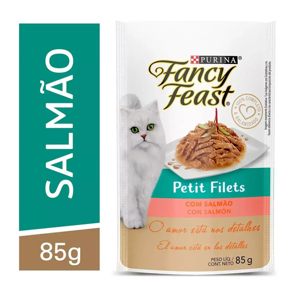 Ração Úmida Fancy Feast Petit Filet Salmão 85 g