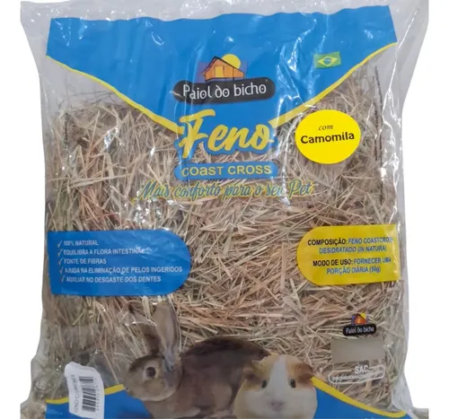 Feno Solto P/ Roedores( Camomila) - 400g