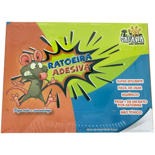 Ratoeira Adesiva Cola Rato Unid -