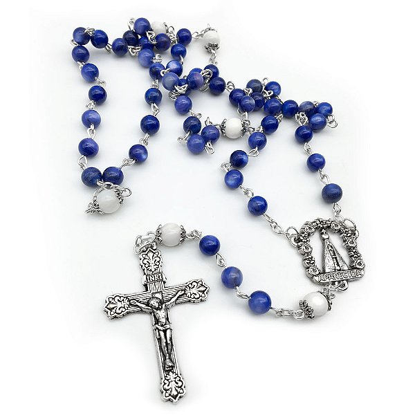 Terço Aparecida Azul