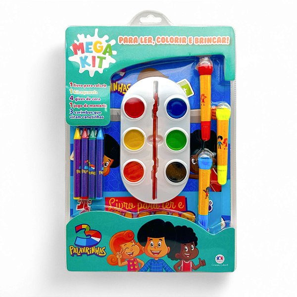 Livro Super Pack 3 Palavrinhas - Ler, Colorir e Brincar