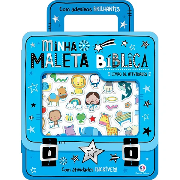 Livro Adesivos Minha Maleta Bíblica - Com Adesivos Brilhantes e Atividades Incríveis