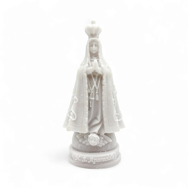 Imagem Nossa Senhora Aparecida 11cm Resina Branca