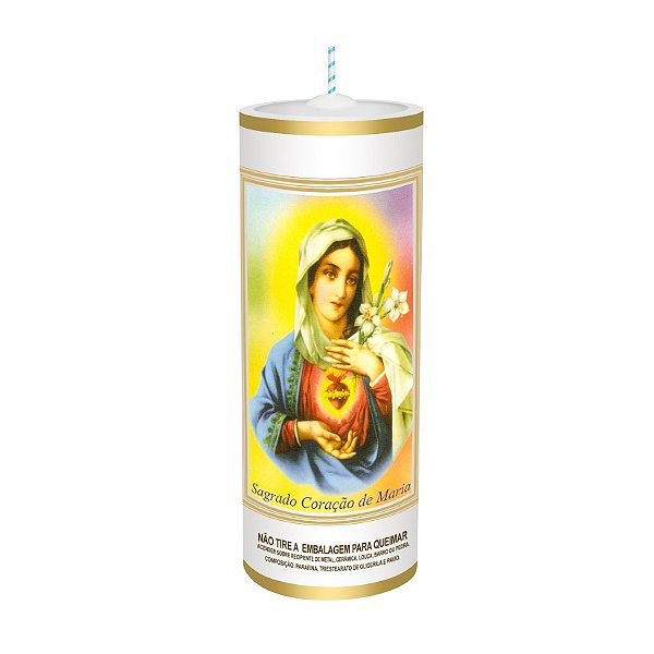 Vela Votiva Sagrado Coração de Maria