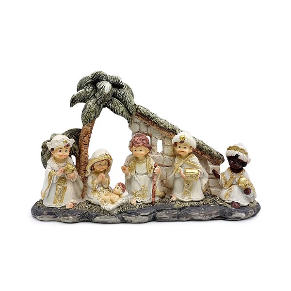 Imagem Sagrada Família Com Os Reis Magos