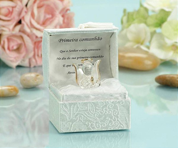 Anjo Cristal Italiano Baú - Eucaristia