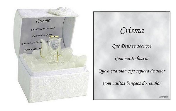 Anjo Cristal Italiano Baú - Crisma