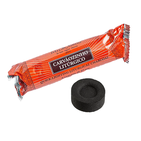 Caixa Carvão Milagros 27mm - Pacote com 6 Tablets