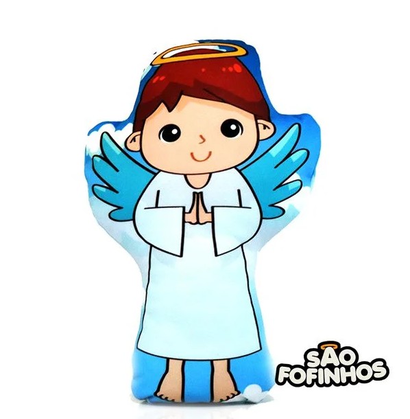 Almofada Naninha Anjo Menino com Oracao