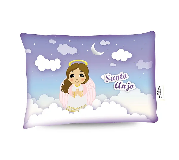 Travesseiro Anjo Menina Com Oração