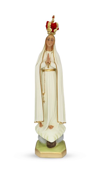Imagem de Resina Nossa Senhora de Fátima 27cm com Coroa