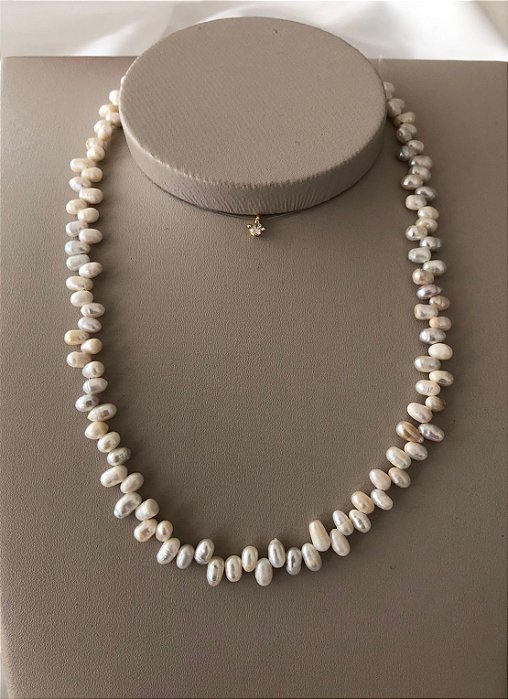 Choker Pérolas Naturais