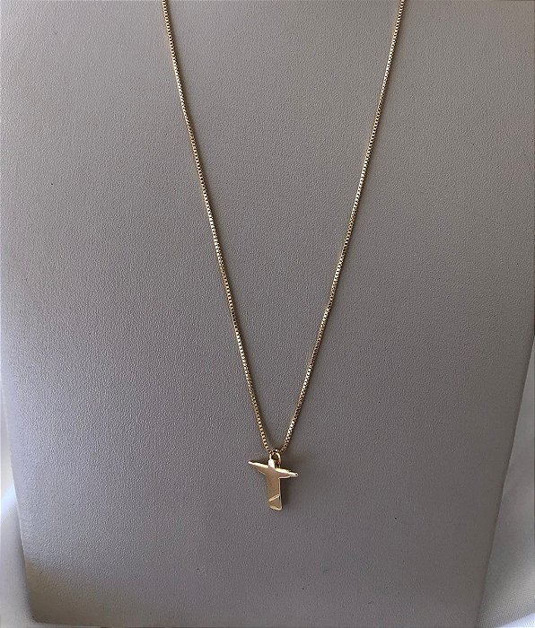 Colar Choker Cristo Liso