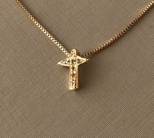 Colar Choker Cristo com Zircônias