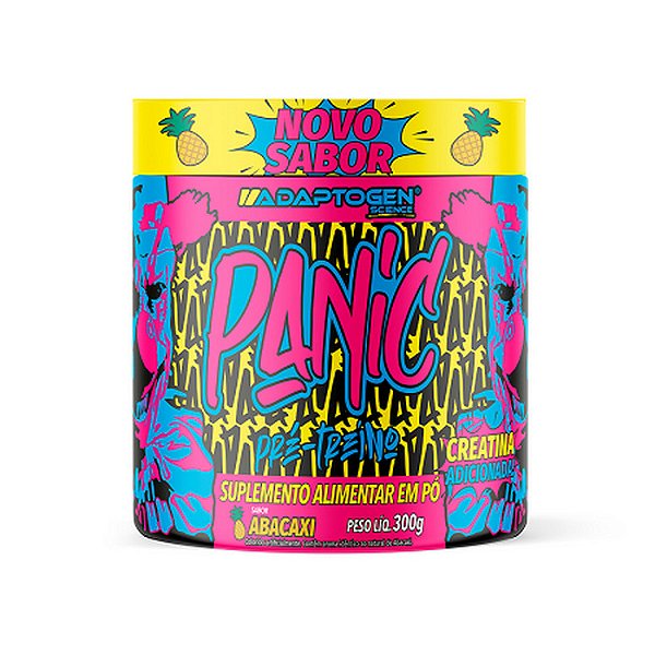 Panic Pré Workout Abacaxi 300g Adaptogen