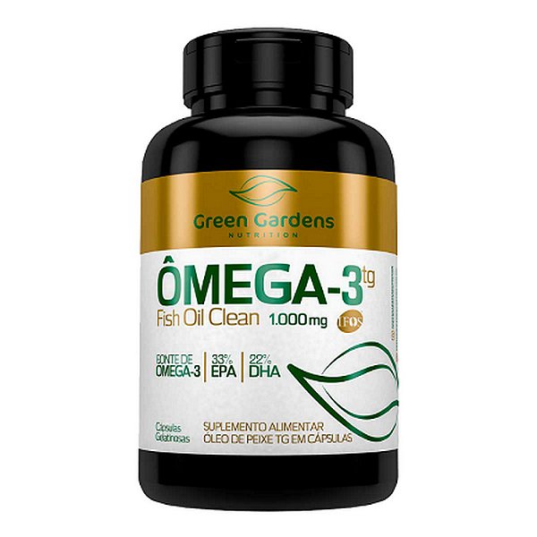 Clean Omega 33% EPA / 22% DHA 120 Cápsulas Green Gardens Nutrition