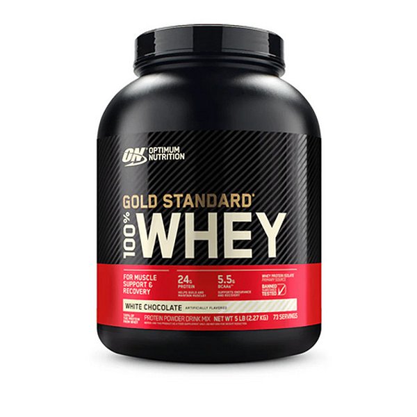 Whey Gold Standard Chocolate Branco 5,0 Lbs (2,27Kg) Optimum Nutrition