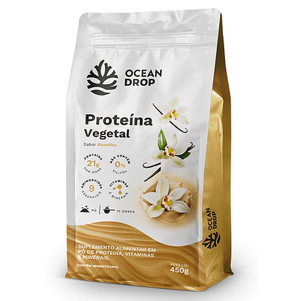 Proteína Vegetal Baunilha 450g Ocean Drop