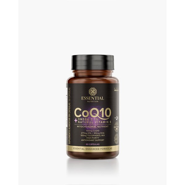 CoQ10 + Omega-3 TG + Natural Vitamin E 60 Cápsulas Essential Nutrition