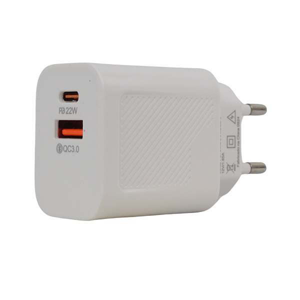Carregador Kimaster Power Duo Quick Charger USB e USB-C 40W - T160