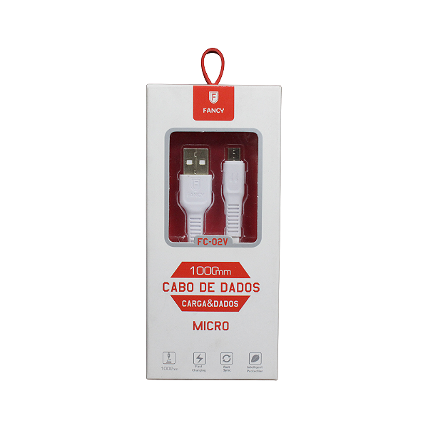 Cabo de Dados e Carga Micro USB 1m - FC02V