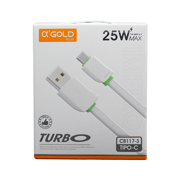 Cabo A'Gold Plus USB p/ Tipo C - CB1173