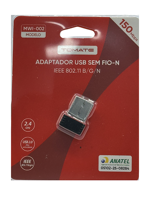 Adaptador Wireless USB Tomate MWI-002