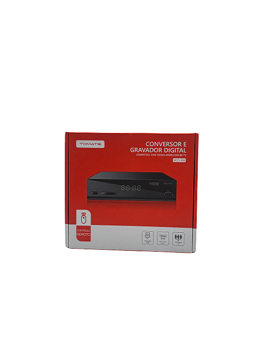 Conversor e Gravador Digital para TV Tomate MCD-999 – ISDB-T com HDMI, USB e Controle Remoto