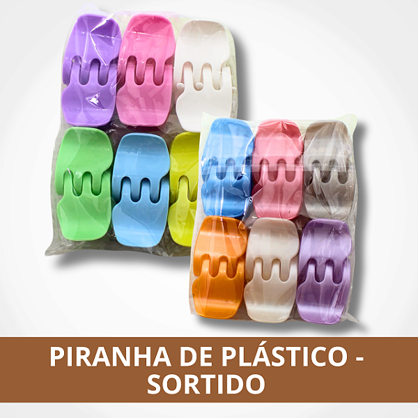 Piranha de Plástico - Tamanho Médio - Sortido