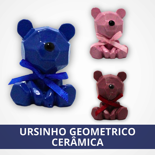 Ursinho Decorativo de Cerâmica - Diferentes Cores
