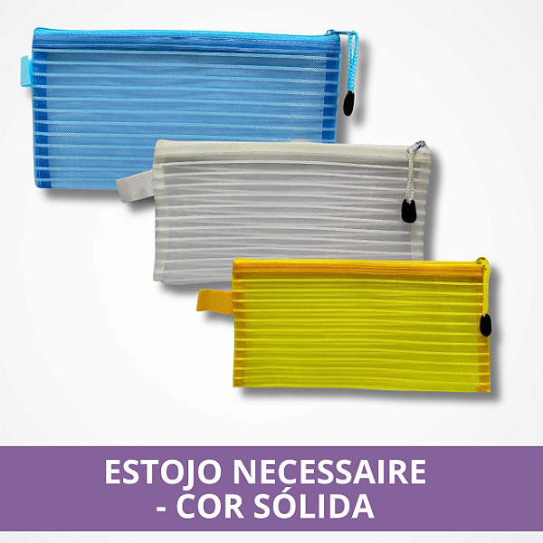 Estojo Necessaire - Cor Sólida