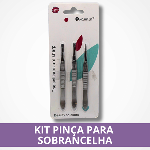 Kit Pinça Para Sobrancelha