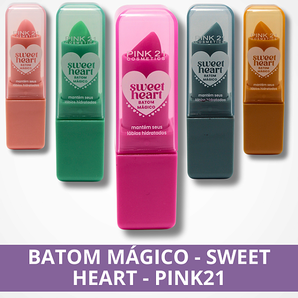 Batom Mágico - Sweet Heart - Pink21