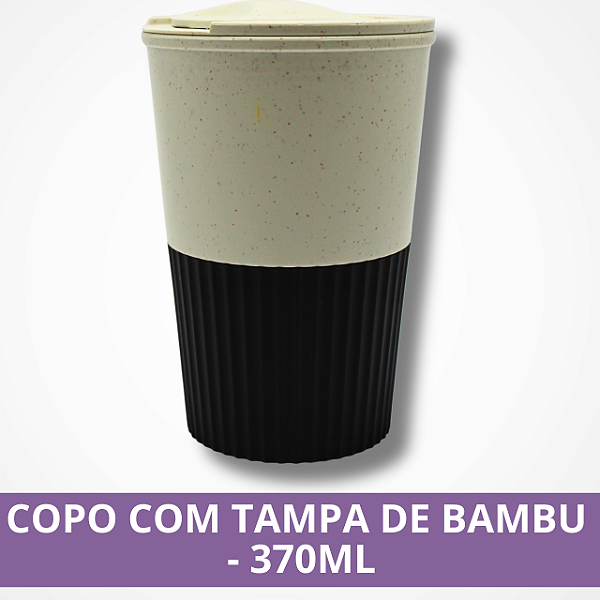 Copo com Tampa de Bambu