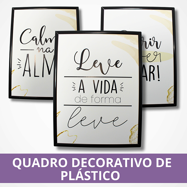 Quadro Decorativo de Plástico