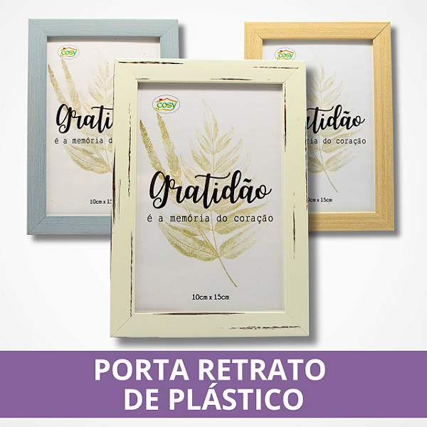 Porta Retrato de Plástico - 10x15cm