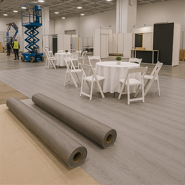 Piso Vinílico em Manta Em Rolo - Cor Carvalho Natural
