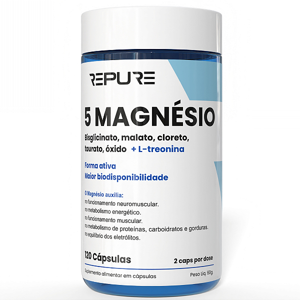 5 Magnésios Complex- 120 Cápsulas