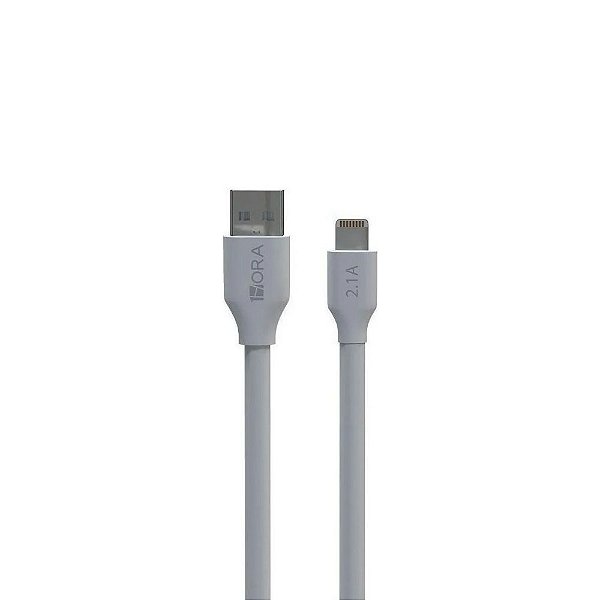Cabo Usb-A - Lightning 1m 2.1A Pvc Branco CAB238 1HORA