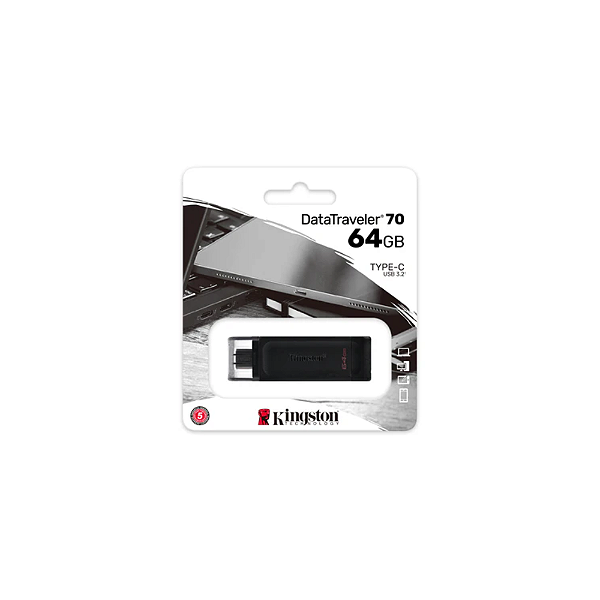 Pendrive DataTraveler 70 64gb Usb-C / Usb-A 3.2 Kingston