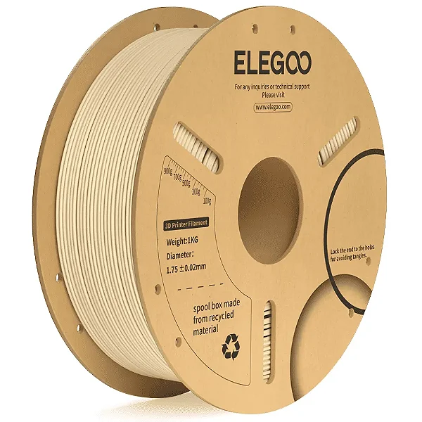 Filamento Elegoo PLA  Bege Nude 1kg